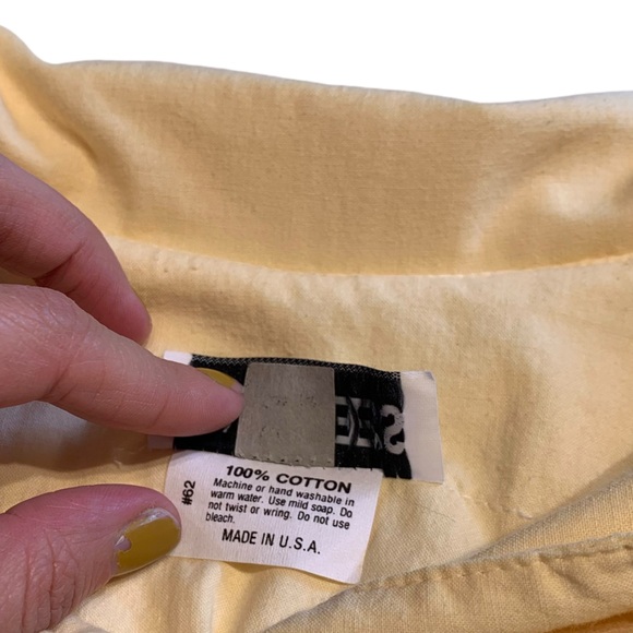 VINTAGE | Two‎ Dee’s Pale Yellow Dress - Sz 14 - Picture 8 of 13